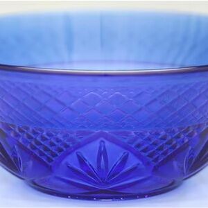 Antique Sapphire Cristal d’Arques Salad Bowls